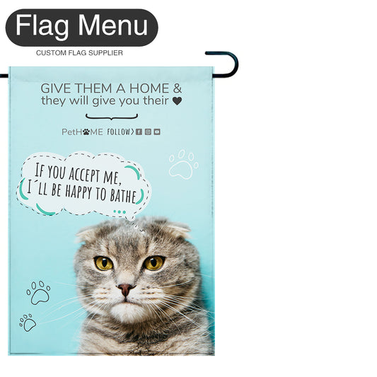 Pet Welcome Flag - Cat - Choose Adoption-Flag Menu