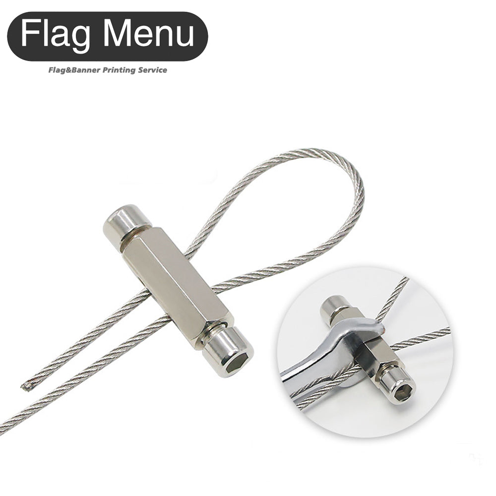 4mm Steel Rope & Screw - Accessory-23 inch-Inner Screw - B-Flag Menu