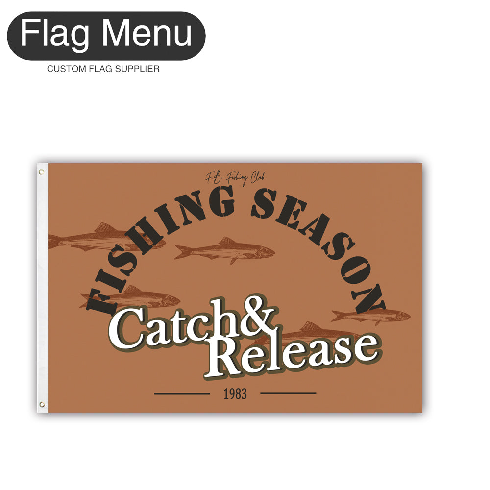 2'x3' Fishing Season Yacht Flag - Anchovy-Camel-Two-Grommets-Flag Menu