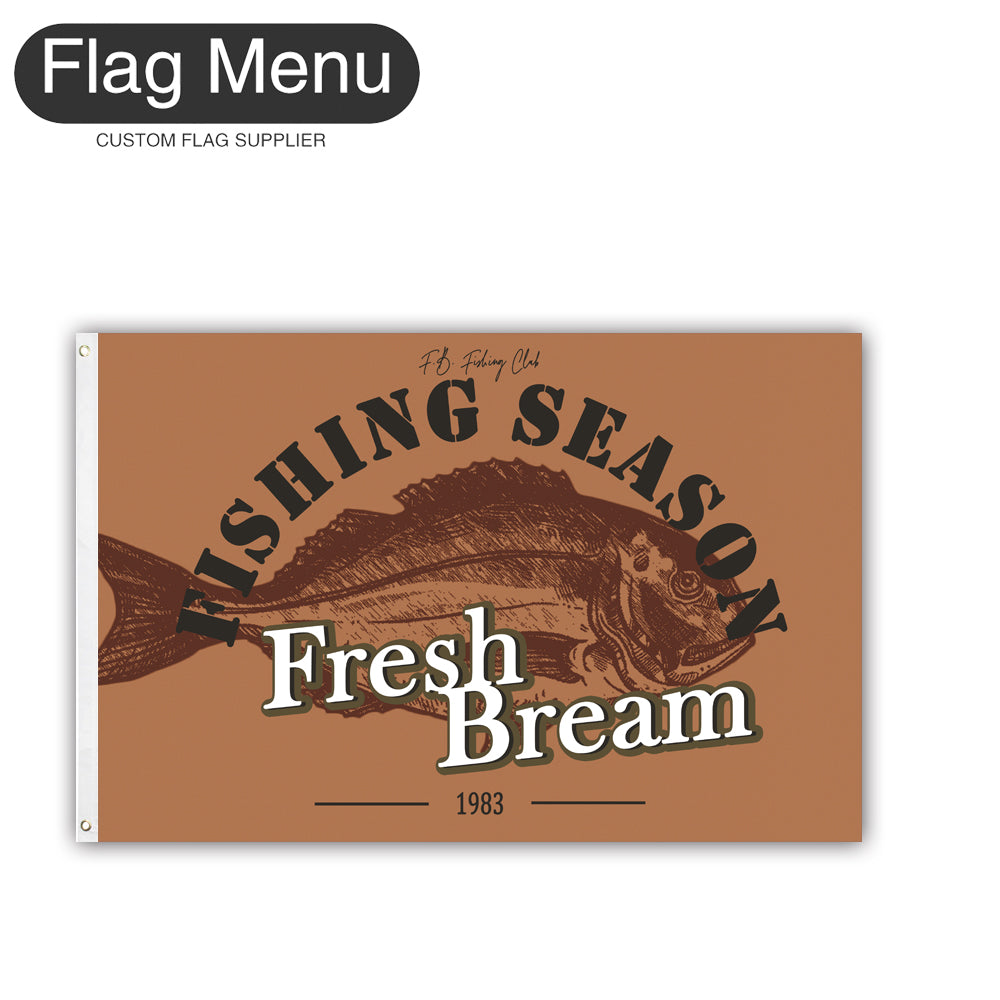 2'x3' Fishing Season Yacht Flag - Bream-Camel-Two-Grommets-Flag Menu