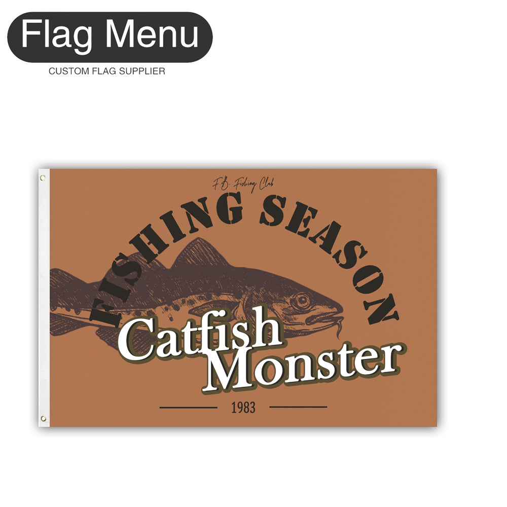 2'x3' Fishing Season Yacht Flag - Catfish-Camel-Two-Grommets-Flag Menu