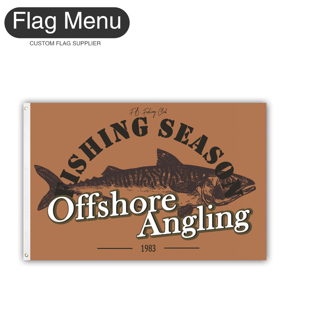2'x3' Fishing Season Yacht Flag - Mackerel-Camel-Two-Grommets-Flag Menu