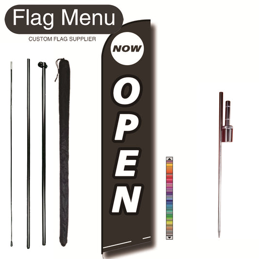 11.3ft Feather Flag Kit With Spike-OPEN-Flag Menu