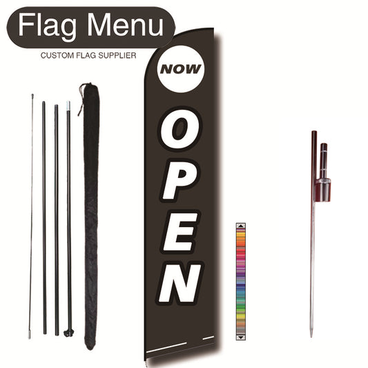 15ft Feather Flag Kit With Spike-OPEN-Flag Menu