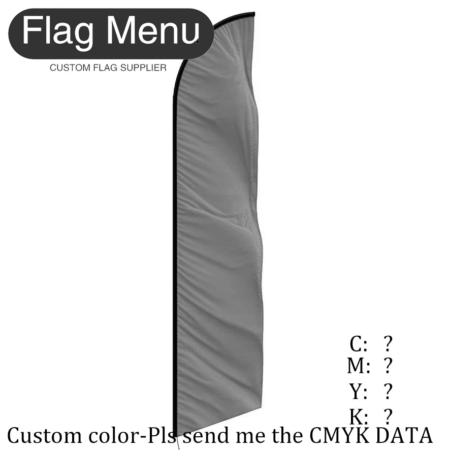 Solid Color-Custom Feather(Sharkfin) Flag-Flag Menu-Flag&Banner Company- USA UK Canada AU EU