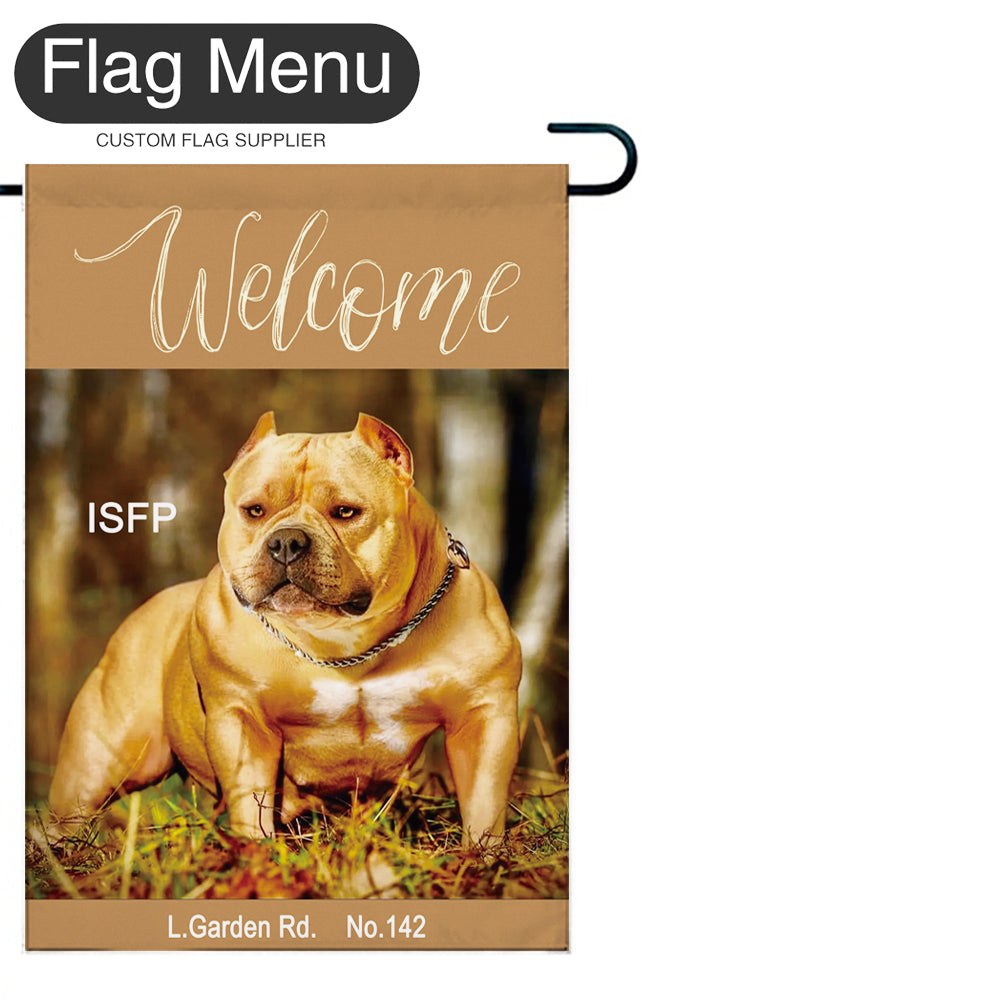 Meme Welcome Flag - A - Canvas-28"x40"-Camel-Flag Menu