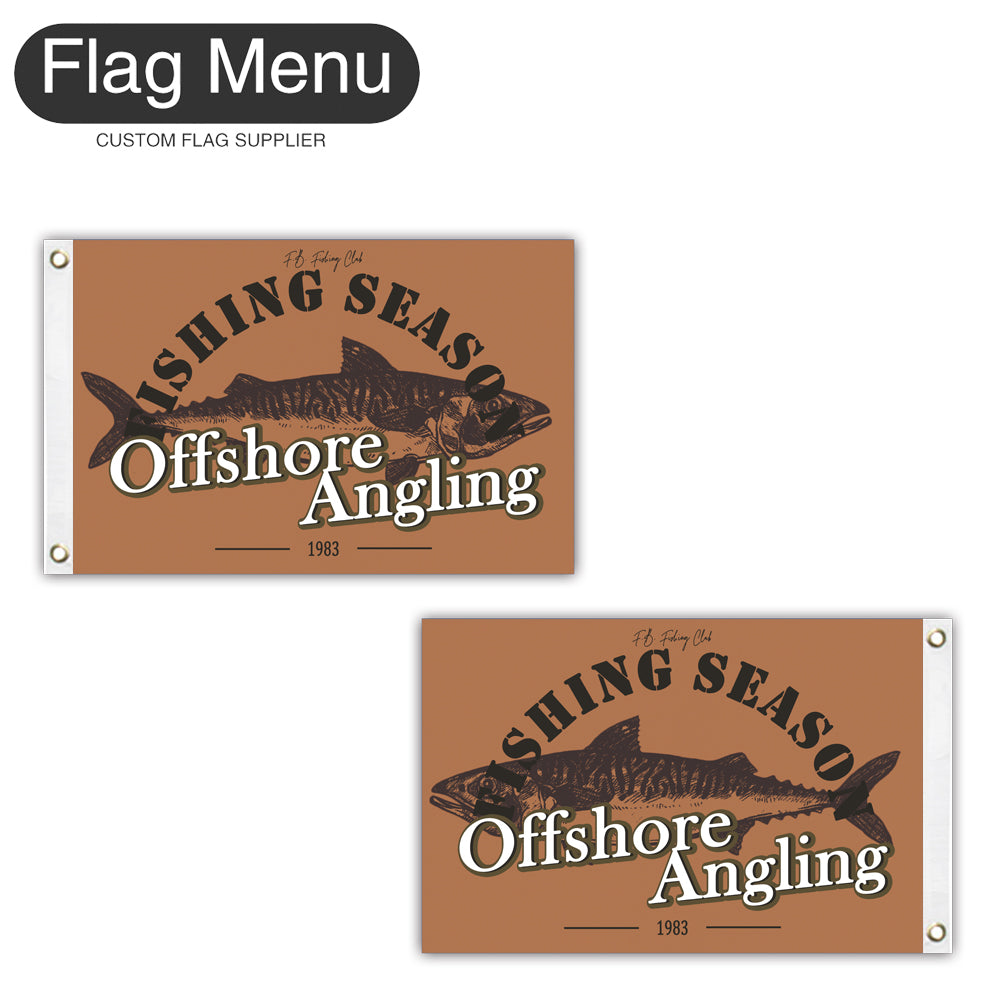 12"x18" Fishing Season Yacht Flag - Mackerel-Flag Menu-Flag&Banner Company- USA UK Canada AU EU