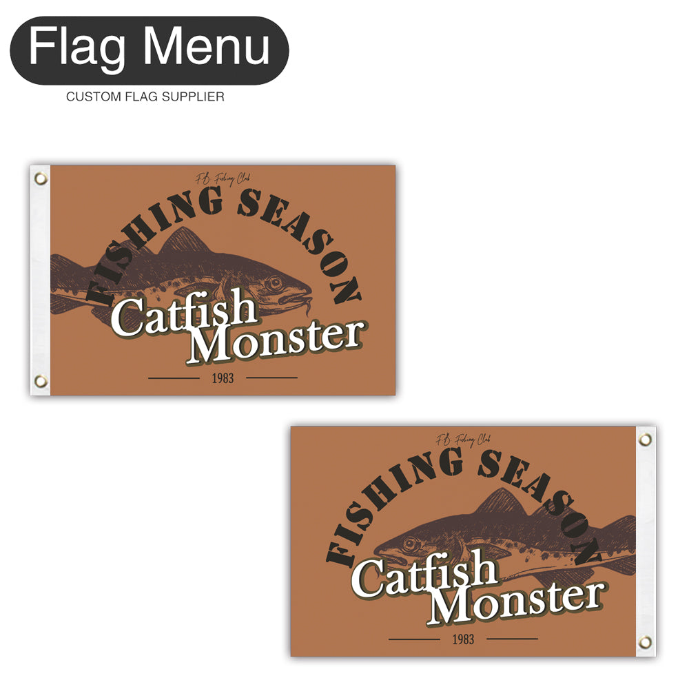 12"x18" Fishing Season Yacht Flag - Catfish-Flag Menu-Flag&Banner Company- USA UK Canada AU EU