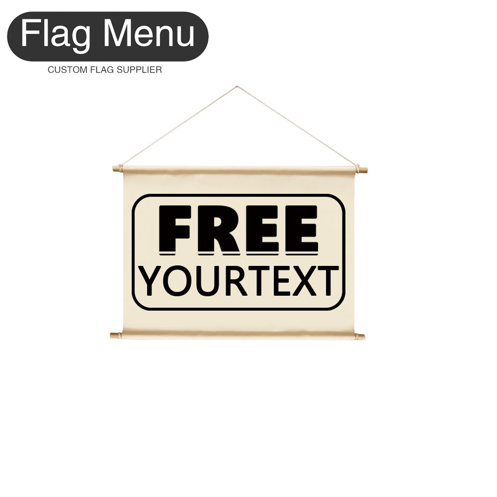 8"x12" Hanging Signs Banner-Custom Text-Flag Menu