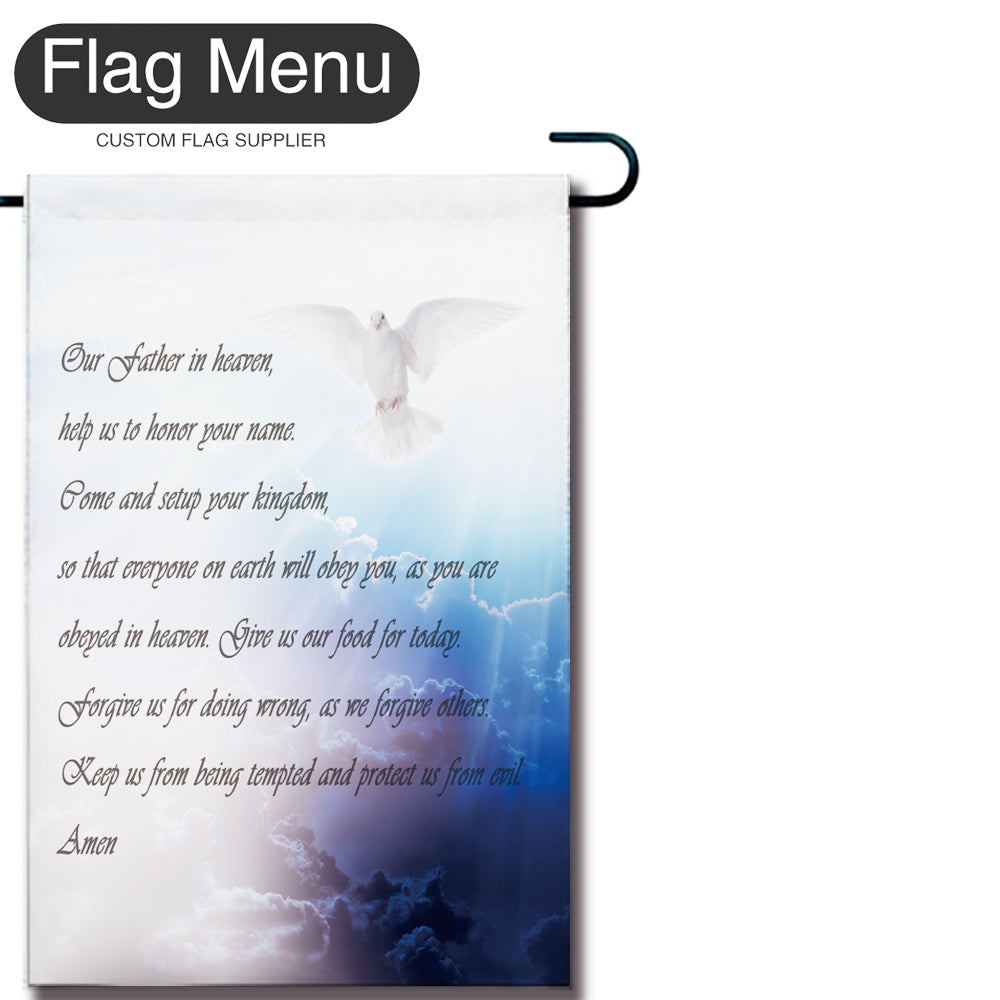 Christianity Excerpt Welcome Flag - Pigeon - Canvas-12"x18"-Prayers-Flag Menu