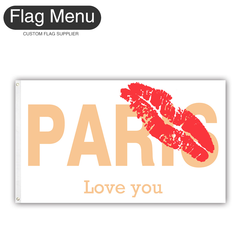 3X5ft Paris 2024-KISS-Flag Menu