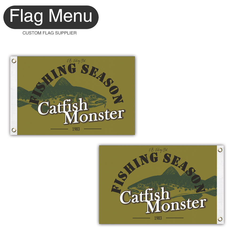 12"x18" Fishing Season Yacht Flag - Catfish-Flag Menu-Flag&Banner Company- USA UK Canada AU EU