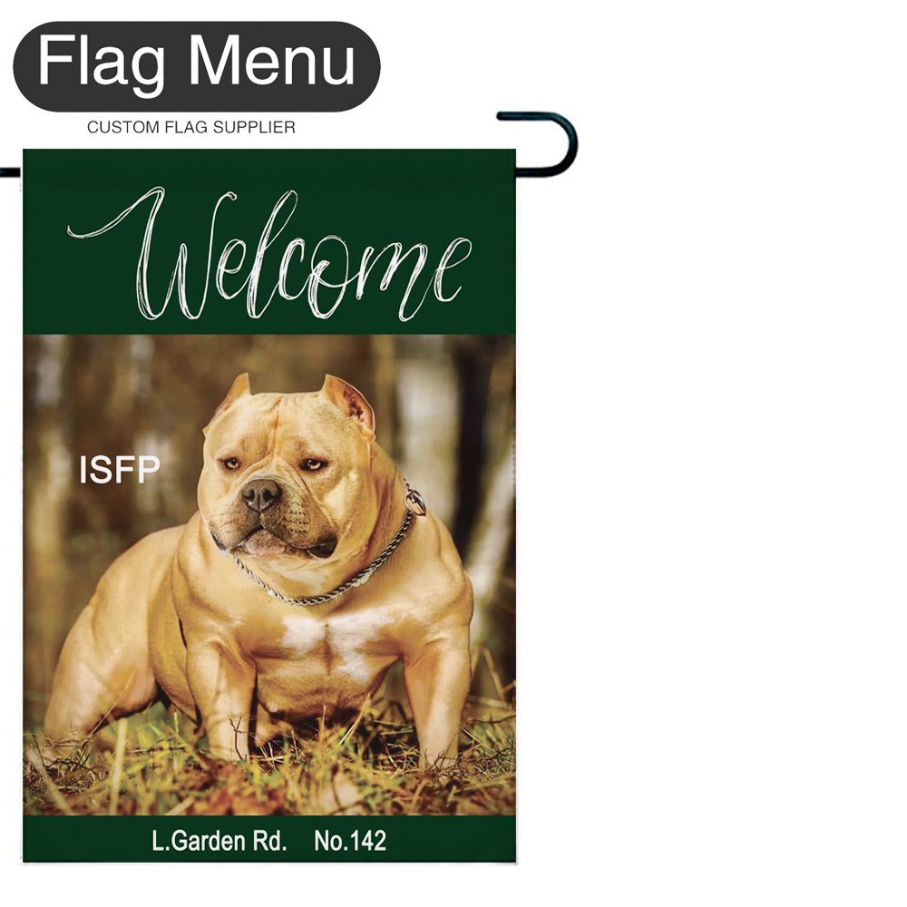 Meme Welcome Flag - A - Canvas-28"x40"-Green-Flag Menu