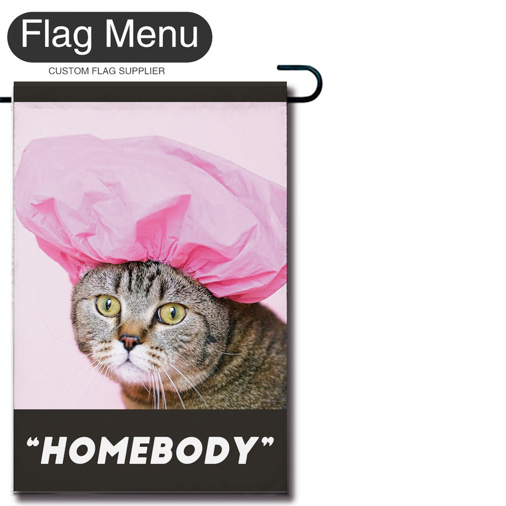 Meme Welcome Flag - B - Canvas-12"x18"-"Homebody"-Flag Menu