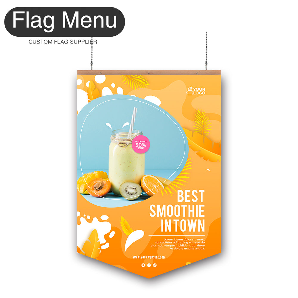 24"x36" Juice Hanging Banner - Double Sided-Pennant-Flag Menu