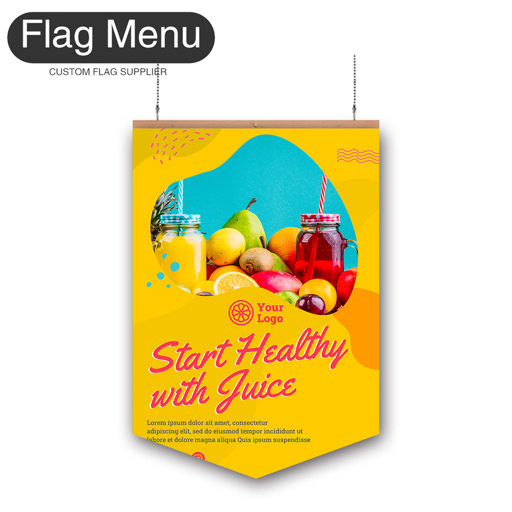 24"x36" Juice Hanging Banner - Double Sided-Pennant-Flag Menu