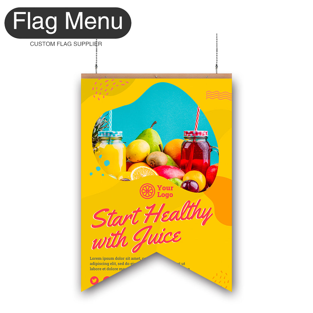 24"x36" Juice Hanging Banner - Double Sided-Swallow-Flag Menu