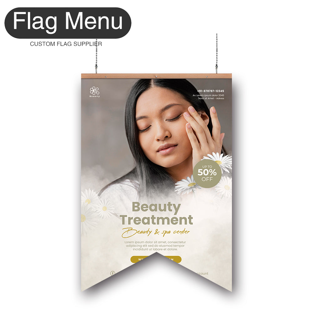 Makeup Hanging Banner - Double Sided-Swallow-Flag Menu