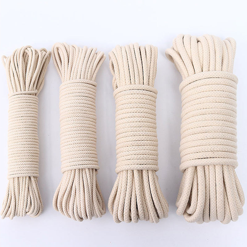 Flag Rope Type Waxed Flag Rope - 100% Cotton - Natural Twisted Cotton Rope – Flag Menu