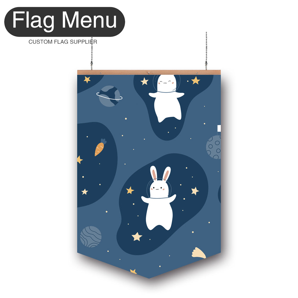 Rabbit&Space Vinyl Hanging Banner Kit - Double Sided-Pennant-Flag Menu