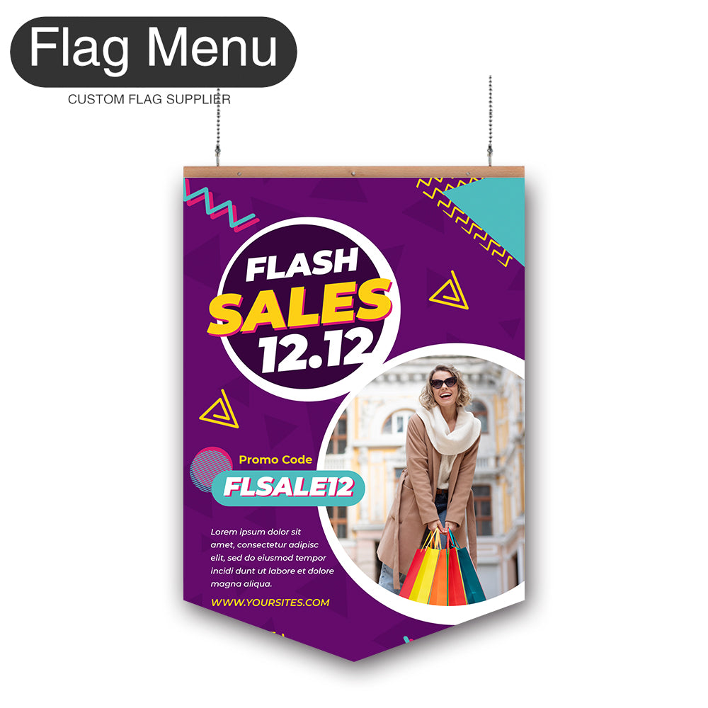 Sale Vinyl Hanging Banner - Double Sided-Pennant-Flag Menu