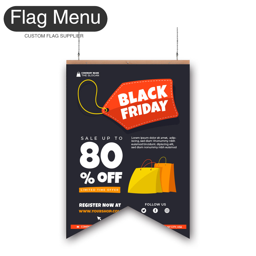 Sale Vinyl Hanging Banner - Double Sided-Swallow-Flag Menu