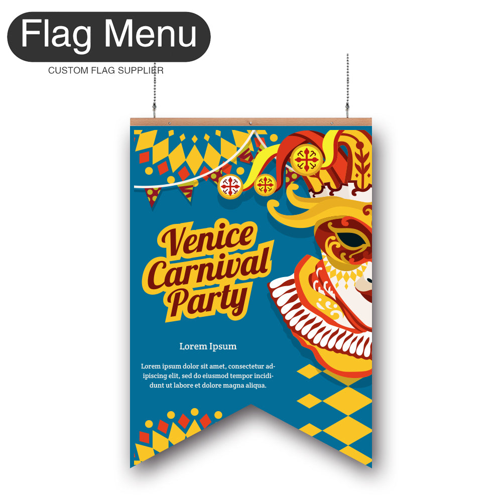 24"x36" Carnival Vinyl Hanging Banner - Double Sided-Swallow-Flag Menu