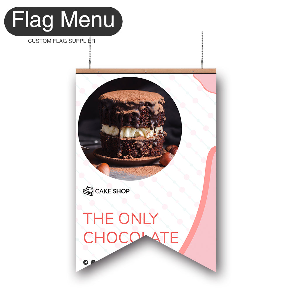 Bakery Vinyl Hanging Banner -Double Sided-Swallow-Flag Menu