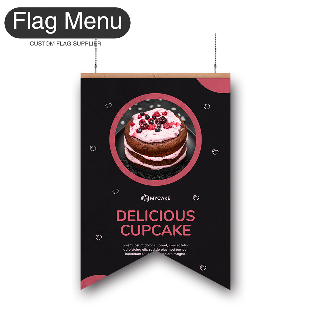 Bakery Vinyl Hanging Banner -Double Sided-Swallow-Flag Menu