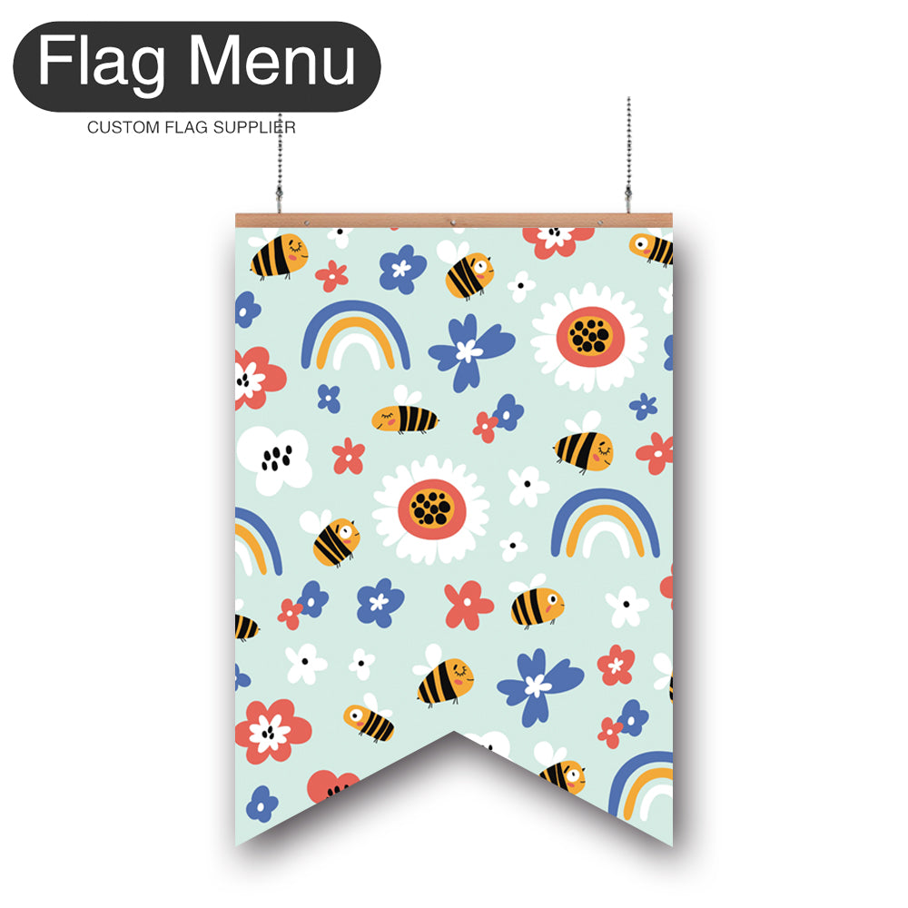 Bee Vinyl Hanging Banner Kit - Double Sided-Swallow-Flag Menu