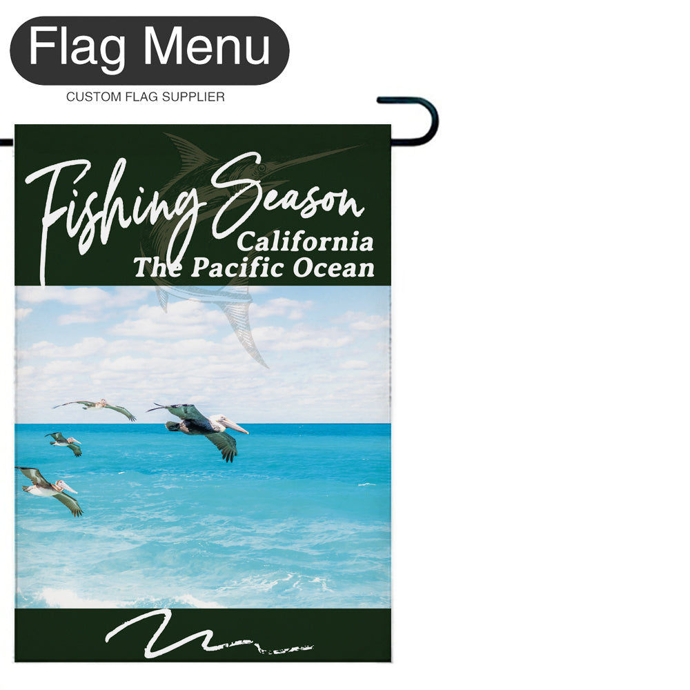 Welcome Flag - Canvas - Fishing Season - Swordfish-Flag Menu-Flag&Banner Company- USA UK Canada AU EU