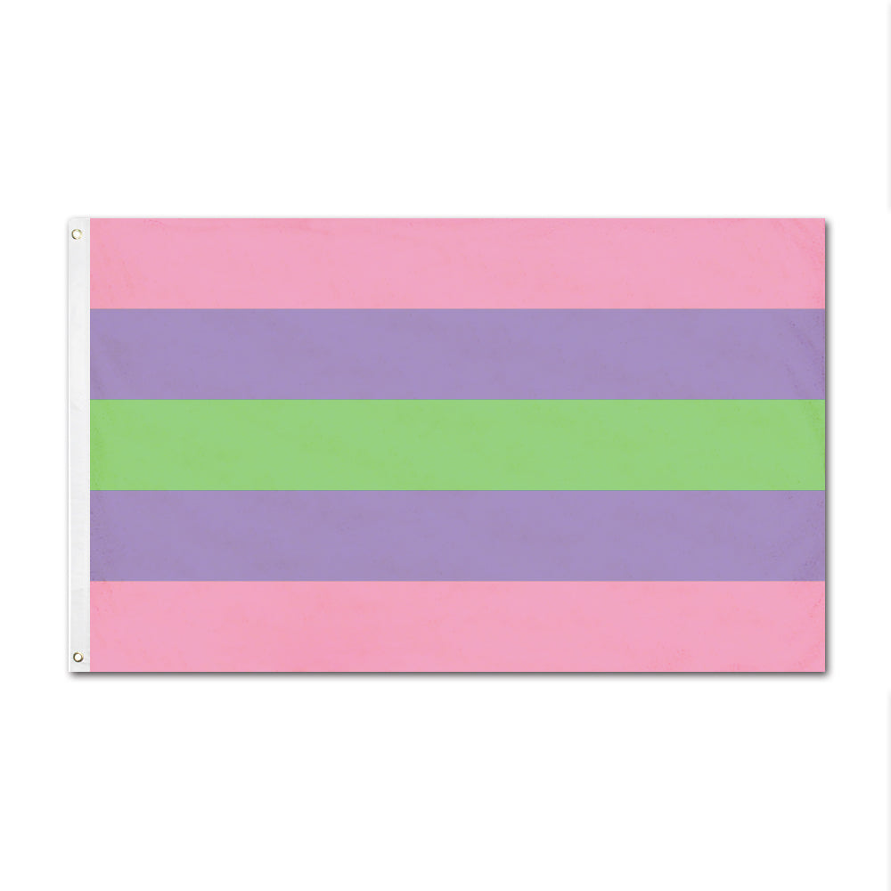 3'x5' Regular Flag - LGBT-Flag Menu-Gender Identity Pride Flagga-LGBTQ+