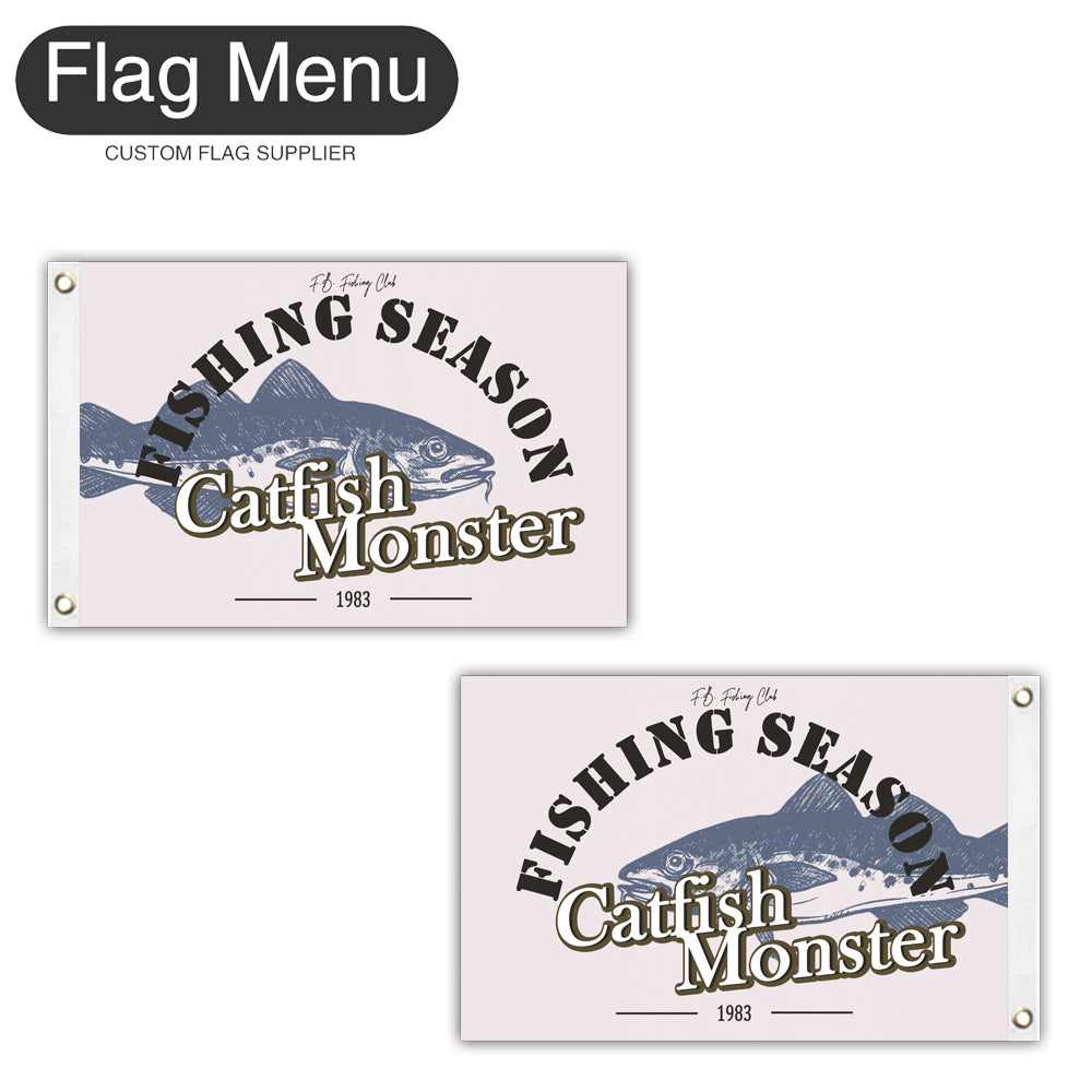 12"x18" Fishing Season Yacht Flag - Catfish-Flag Menu-Flag&Banner Company- USA UK Canada AU EU