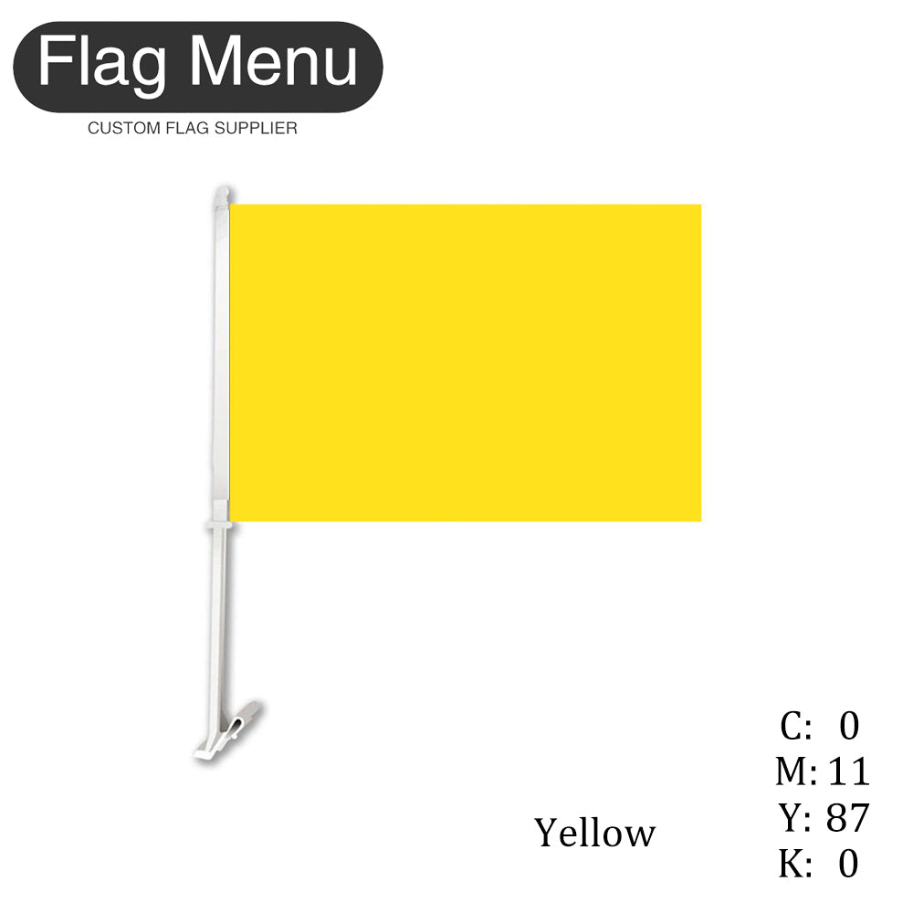 Vivid Color-12X18in Solid Color Car Flag-Flag Menu-Flag&Banner Company- USA UK Canada AU EU