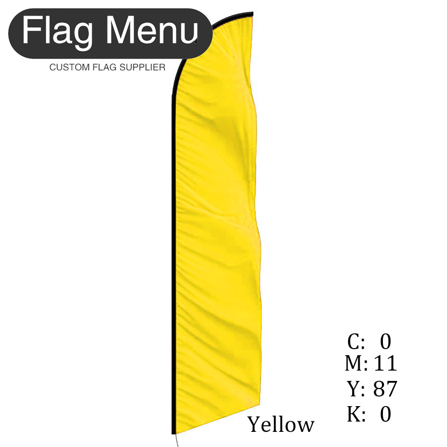 Solid Color-Custom Feather(Sharkfin) Flag-Flag Menu-Flag&Banner Company- USA UK Canada AU EU