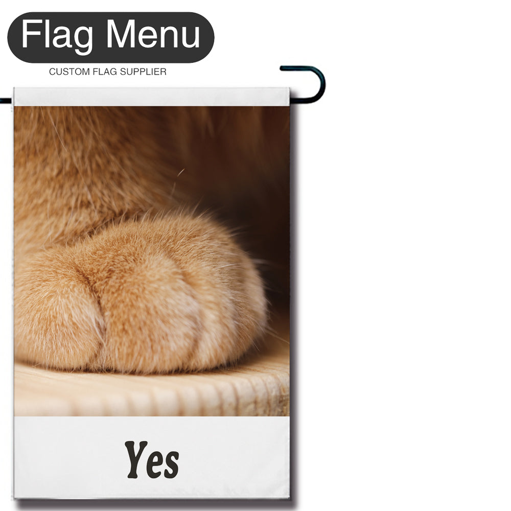 Meme Welcome Flag - B - Canvas-12"x18"-Yes-Flag Menu
