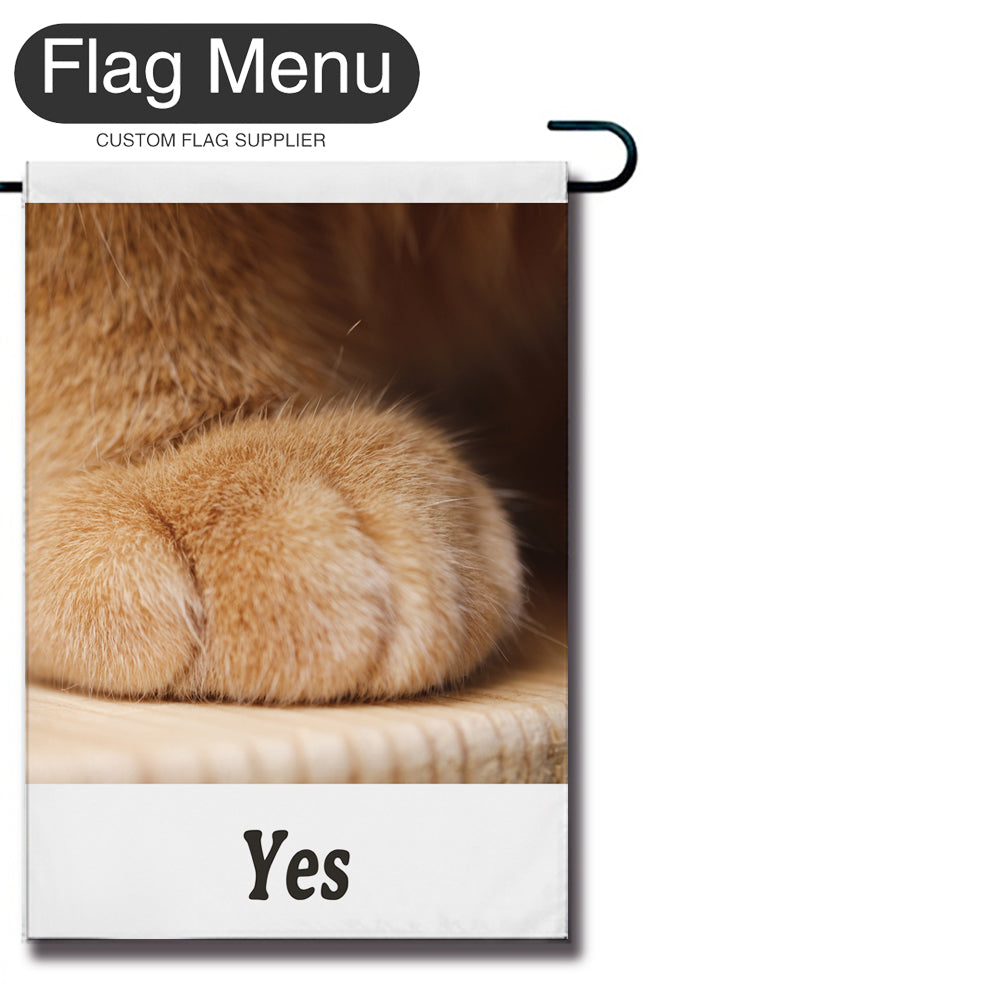 Meme Welcome Flag - B - Canvas-28"x40"-Yes-Flag Menu