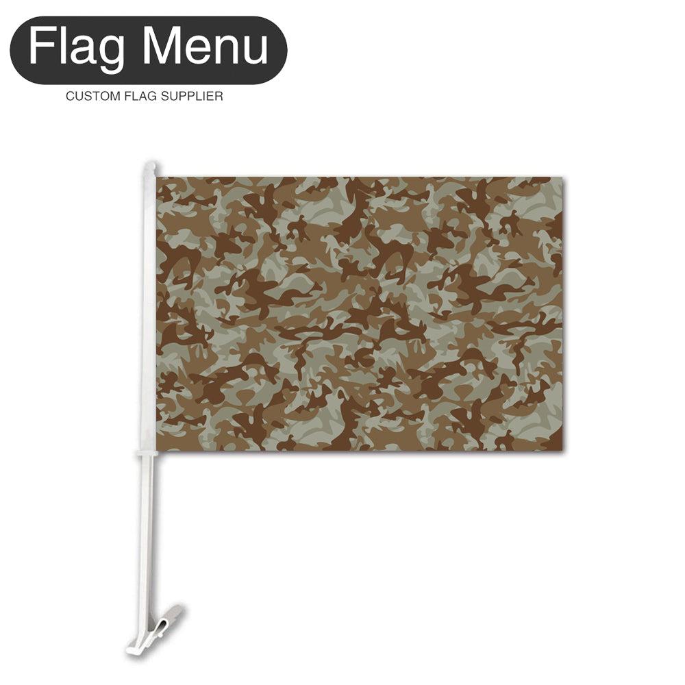 12"x18" Custom Camo Car Flag-Arid-MARPAT-Camo Only-20 Inch-Flag Menu