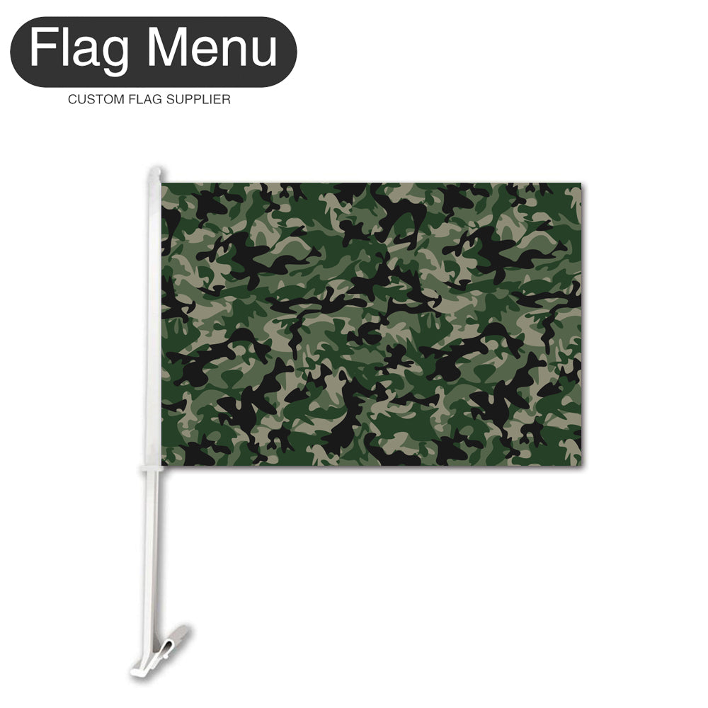 12"x18" Custom Camo Car Flag-Forest-Camo Only-20 Inch-Flag Menu