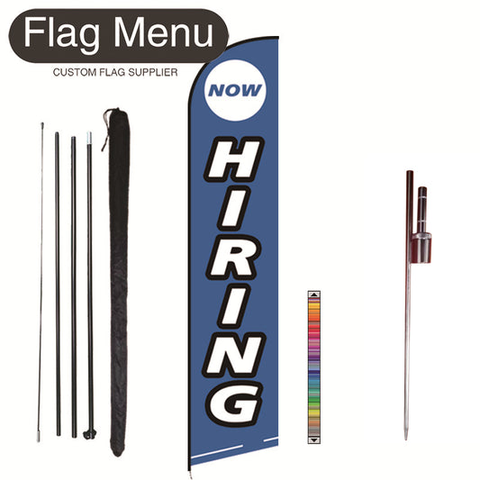 15ft Sharkfin Flag Kit With Spike-HIRING-Flag Menu