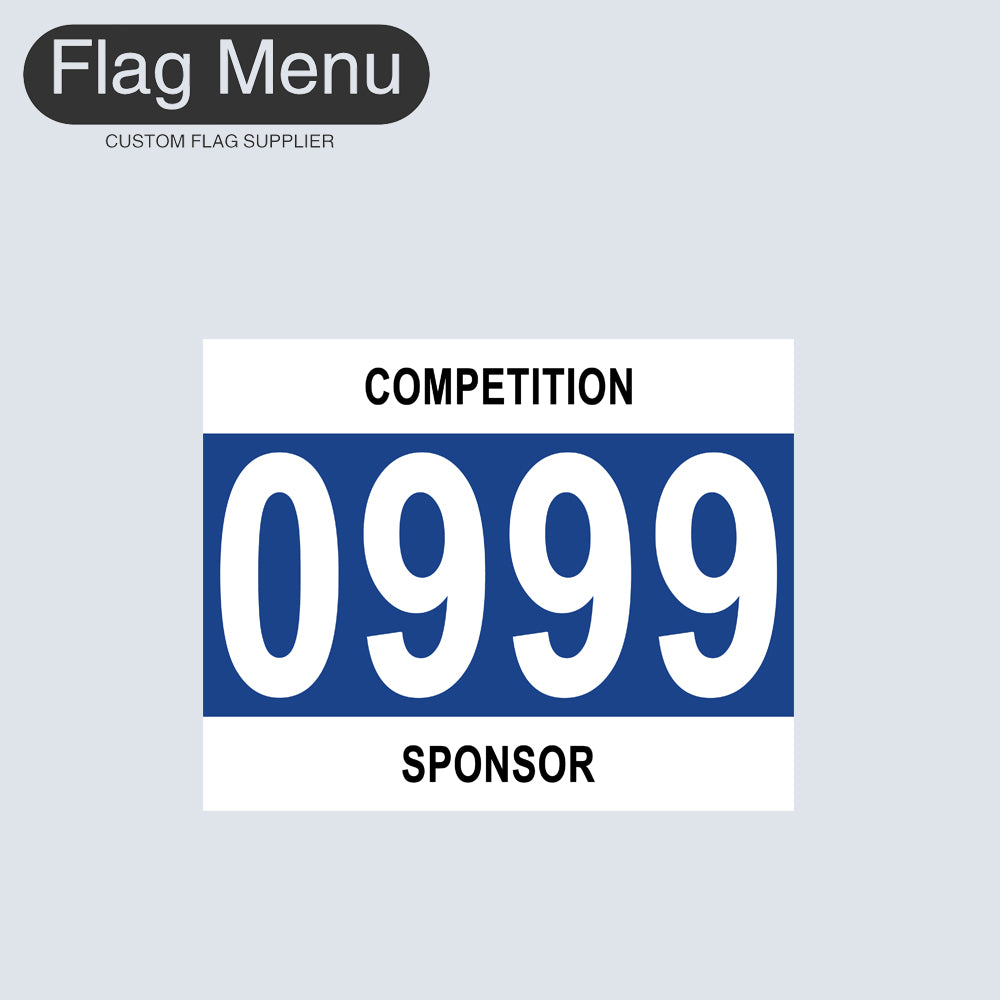 20x25cm Custom Competition Number(200pcs)-Flag Menu