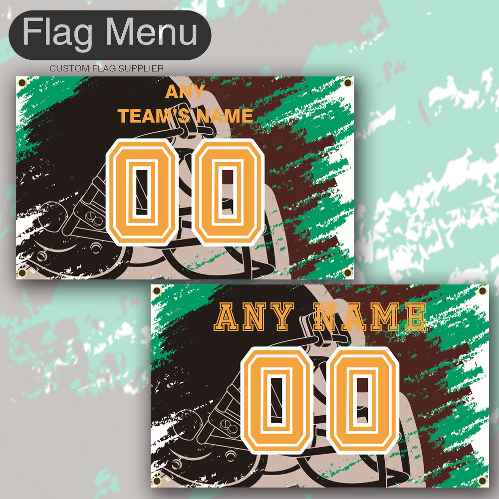 3'x5' Fan's Flag - Jersey & Helmet-Upload.txt-RED05-Flag Menu