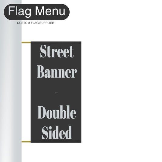 Custom Vinyl Street Banner-Double Sided-1 Square Yard-Flag Menu